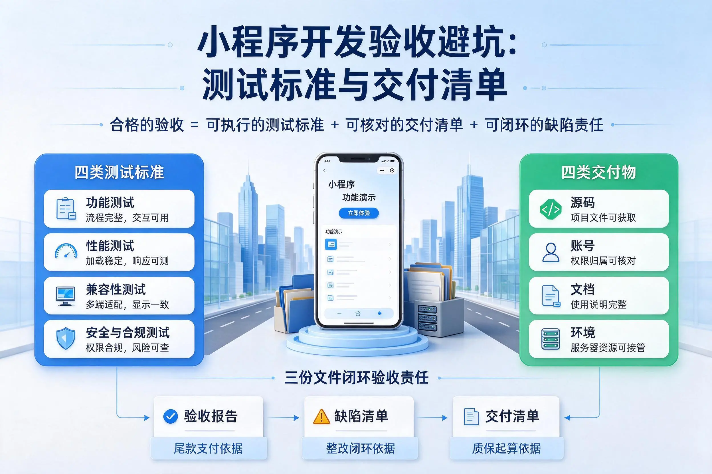 新星小程序开发验收避坑：测试标准与交付清单