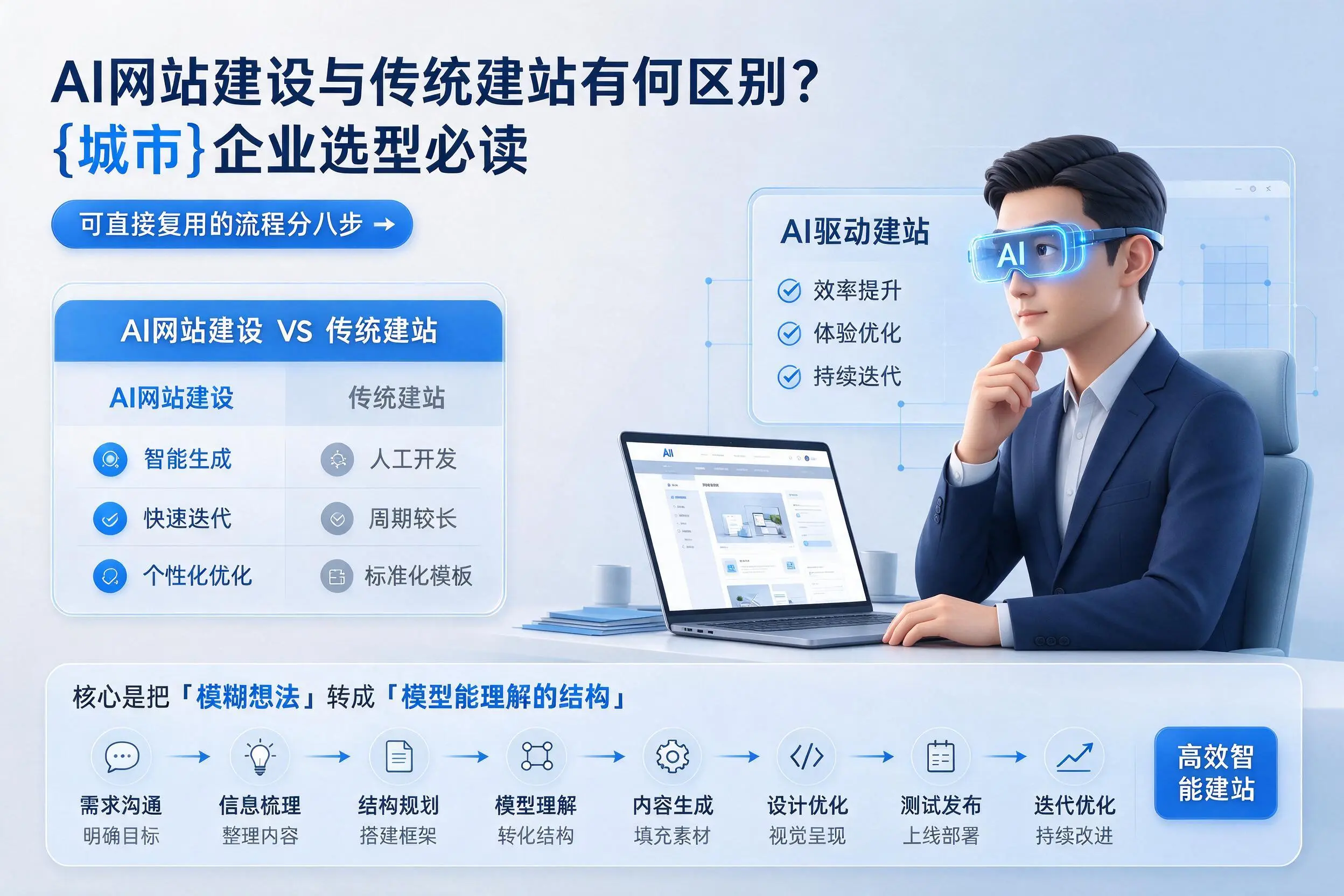 AI网站建设与传统建站有何区别？新星企业选型必读