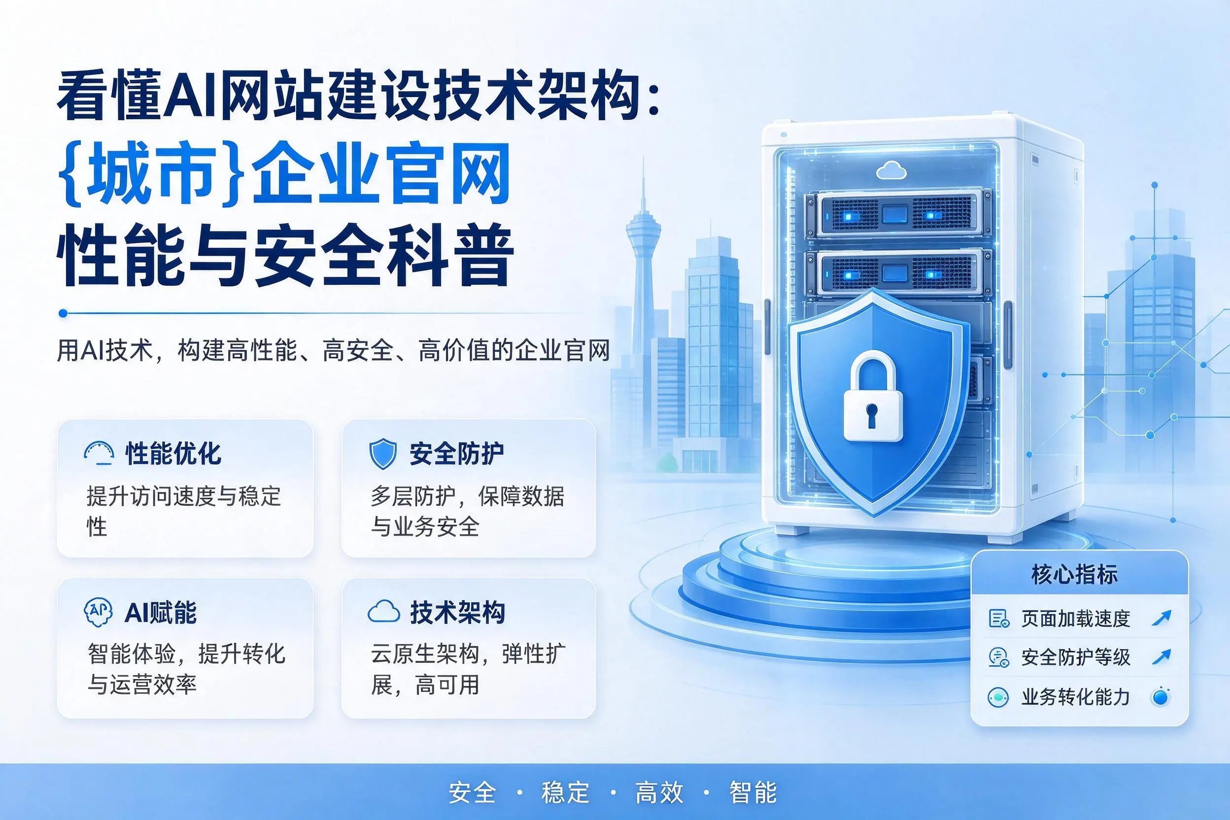 看懂AI网站建设技术架构：新星企业官网性能与安全科普