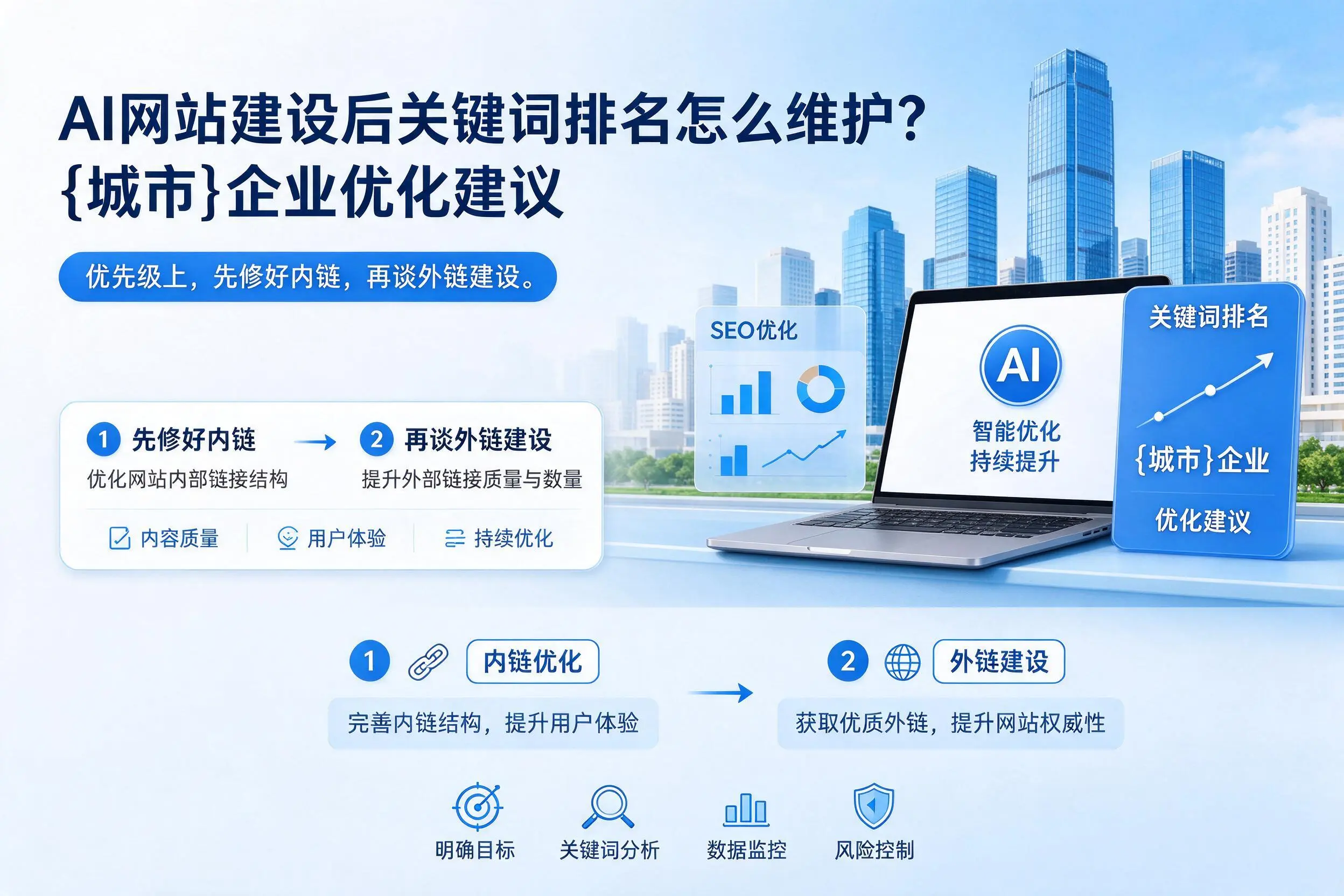 AI网站建设后关键词排名怎么维护？新星企业优化建议